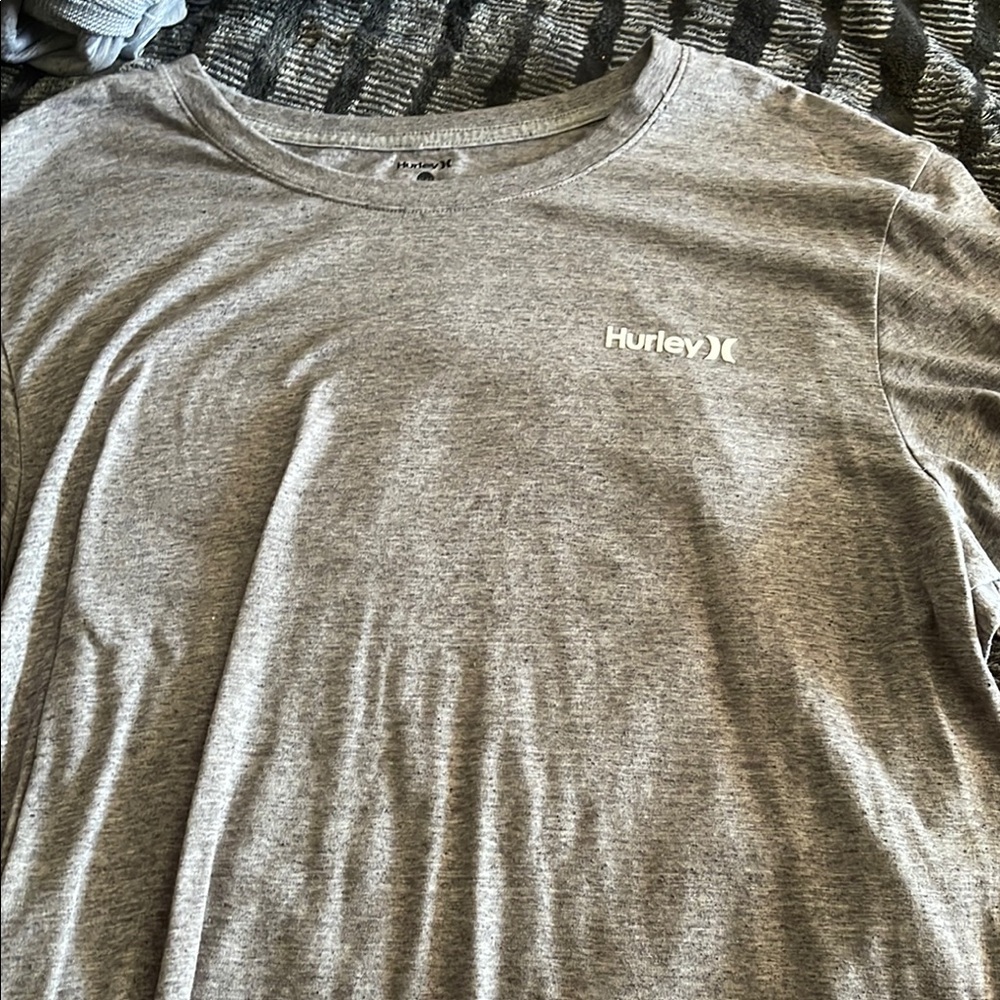 Hurley Gray Short Sleeve Tee Classic Crew